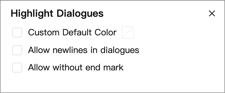 Settings for complete quotations: both options disabled